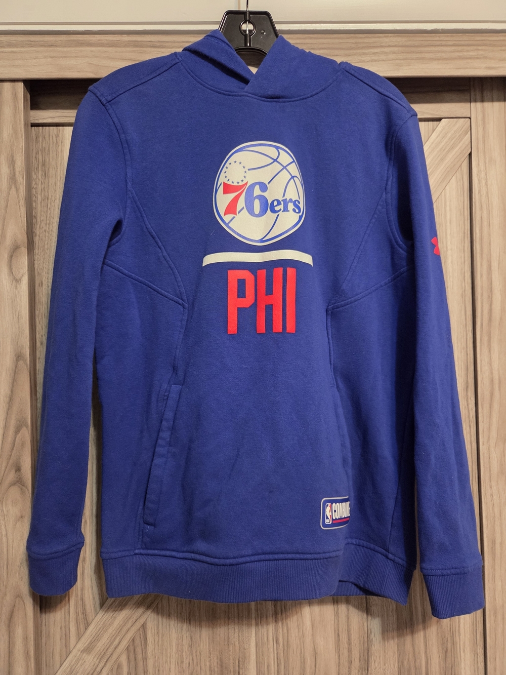 Under Armour Blue Philadelphia 76ers PHI Crewneck Pullover